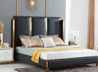 Bett Polster Design Luxus Doppel Hotel Betten Ehe Schlaf Zimmer 180x200cm